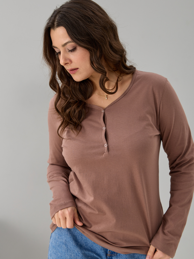 Лонгслив Л-004/кофе