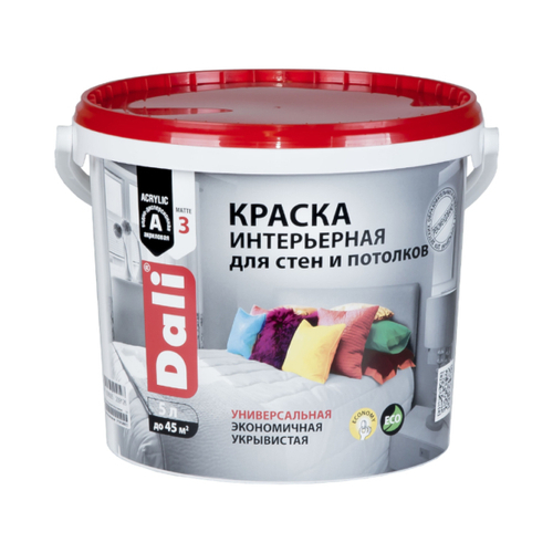 КРАСКА АКРИЛОВАЯ "DALI" ИНТЕРЬЕРНАЯ БАЗА  А 5л "РОГНЕДА"