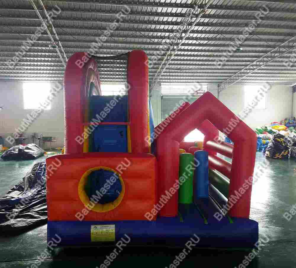 Надувная полоса препятствий "Цветное изобилие" 8*4*4 м