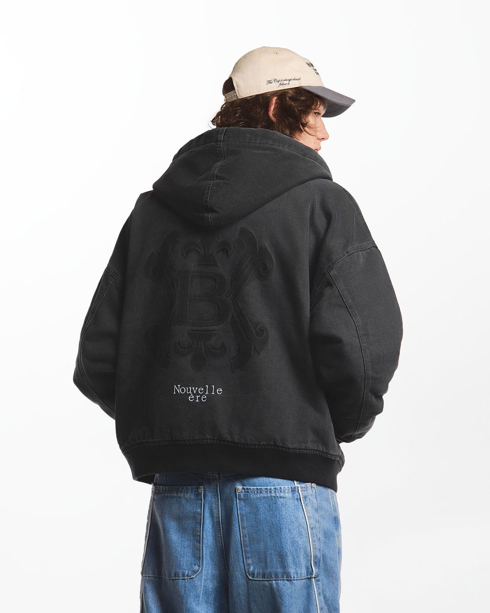 Куртка Bruler d'Amour джинсовая Estampage черная