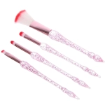 Кисти для макияжа 4шт «ДИ МАРКО», цвет розовый, 21,5*6,5/16см