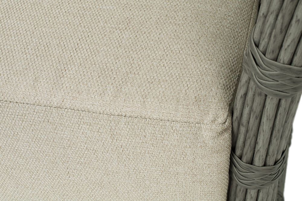 "Валенсия" диван из искусственного ротанга трехместный, цвет серый