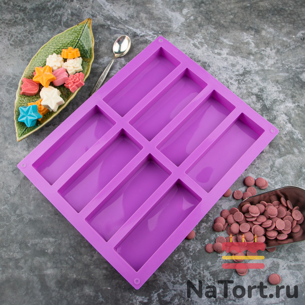 Силиконовая форма «Пастила 8 ячеек»