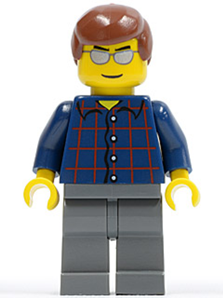 Минифигурка LEGO Cty0103 Рубашка в клетку на пуговицах