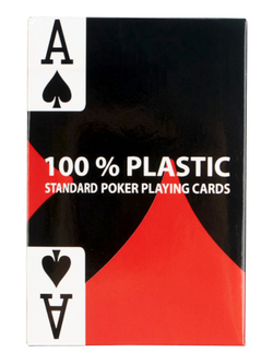 Карты игральные пластиковые, колода 55 шт., 6.5×9×2 см, МИКС