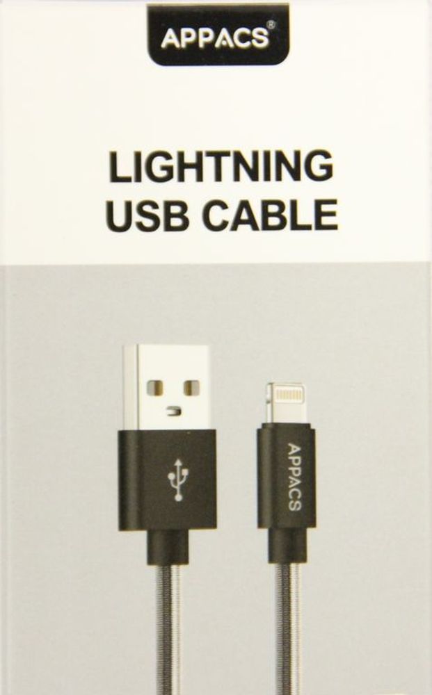 Кабель APPACS AP03202i, lightning (for iPhone), 5V/2.4A, 1 метр