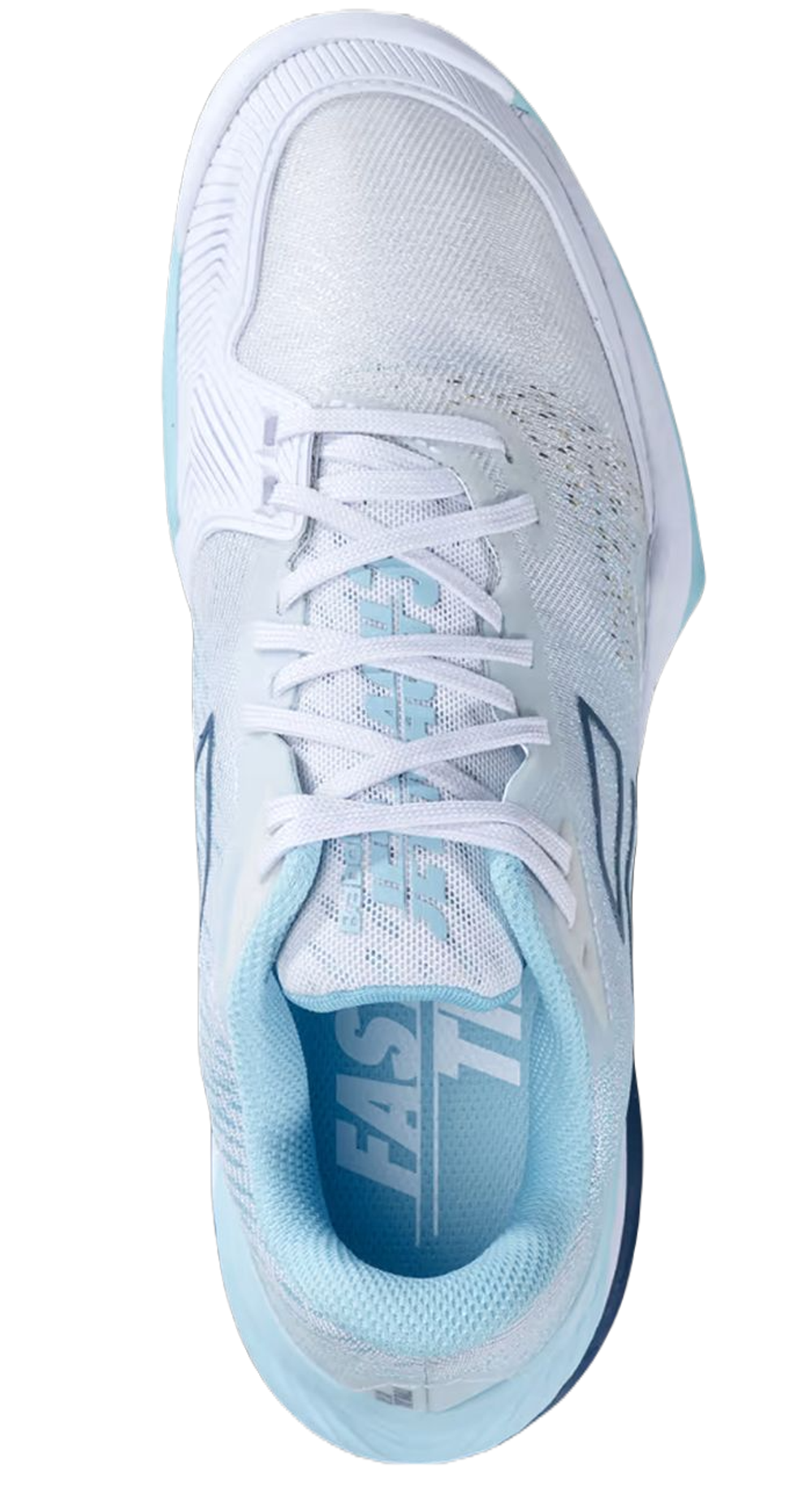Женские теннисные кроссовки Babolat Jet Mach 3 All Court Women - white/angel blue