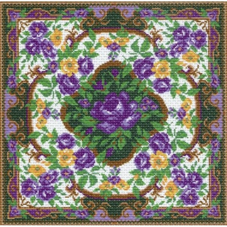 "Сиреневые цветы"-0888/1 канва с рисунком