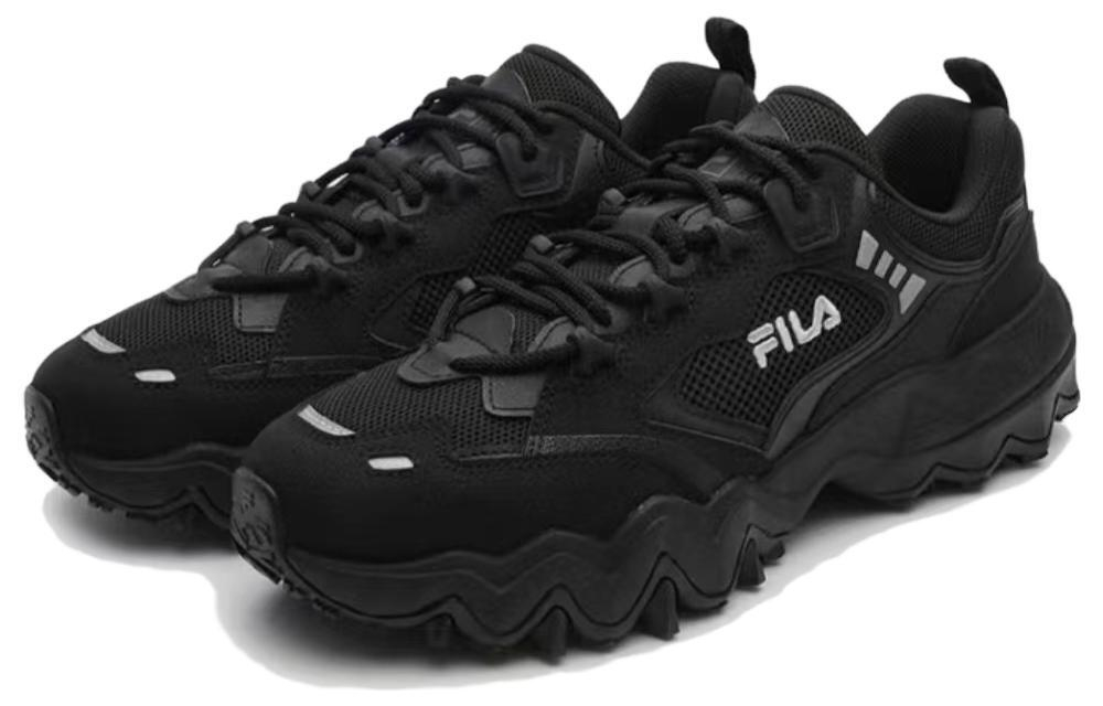 FILA Oakmont 3 comfortable non-slip wear-resistant low-top daddy shoes men's black