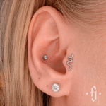 Накрутка "Snake" - Белое золото