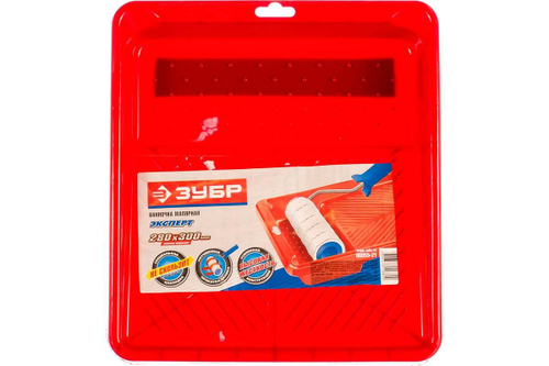 Малярная пластмассовая ванночка для валиков до 210 мм, 280x300мм Зубр "ЭКСПЕРТ" 06055-21