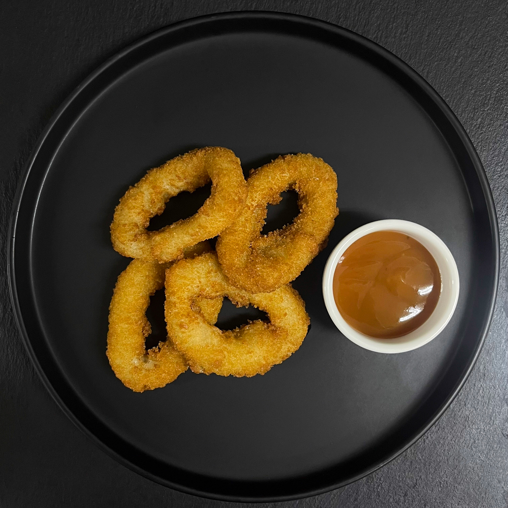 Кольца кальмара с кисло-сладким соусом