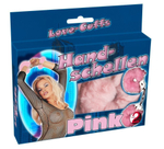 Розовые меховые наручники Love Cuffs Rose (Цвет: розовый)