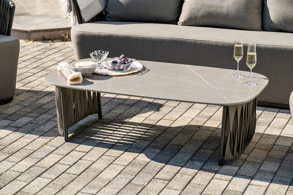 "Флоренция" лаунж-зона из искусственного ротанга, цвет графит