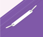 Папка-скоросшиватель пластик. Бюрократ, А4, 180мкм, фиолетовая с прозр. верхом