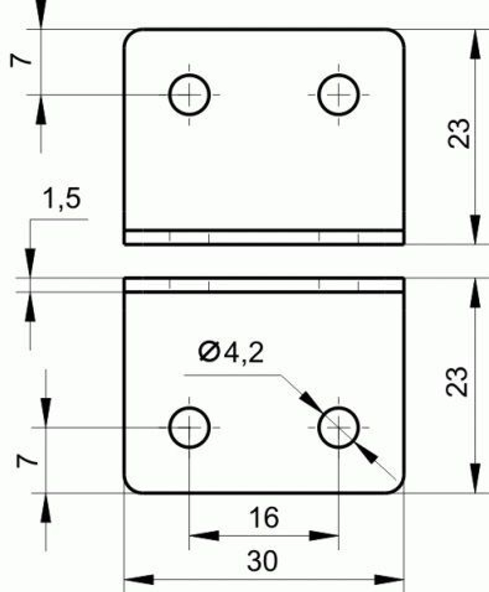Уголки мебельные 4 шт/Высота