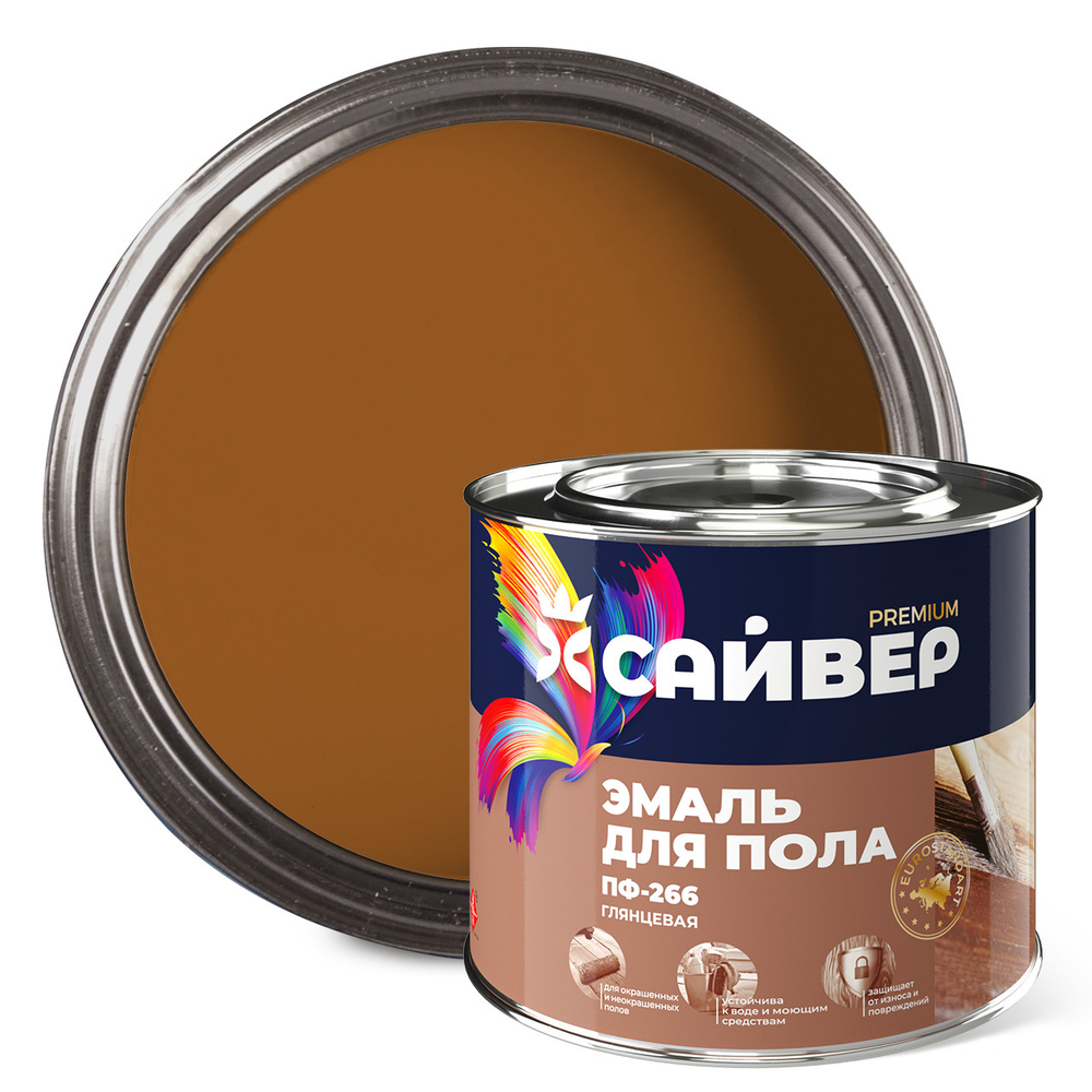 САЙВЕР  Эмаль ПФ-266 Золотистая 1,8кг