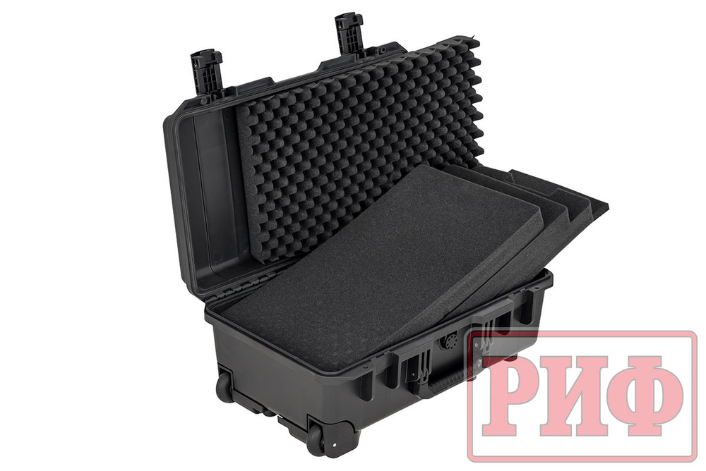 Кейс защитный ударопрочный РИФ 551x358x226 мм на колесах с телескопической ручкой IP67