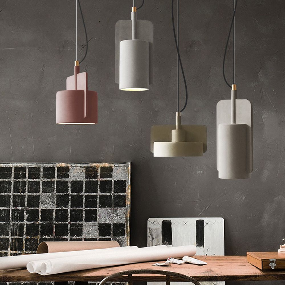 Подвесной бетонный светильник SKOVL B Песочный