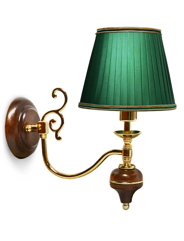 Бра сосна(лента,тесьма) (№3,плафоны зеленые)