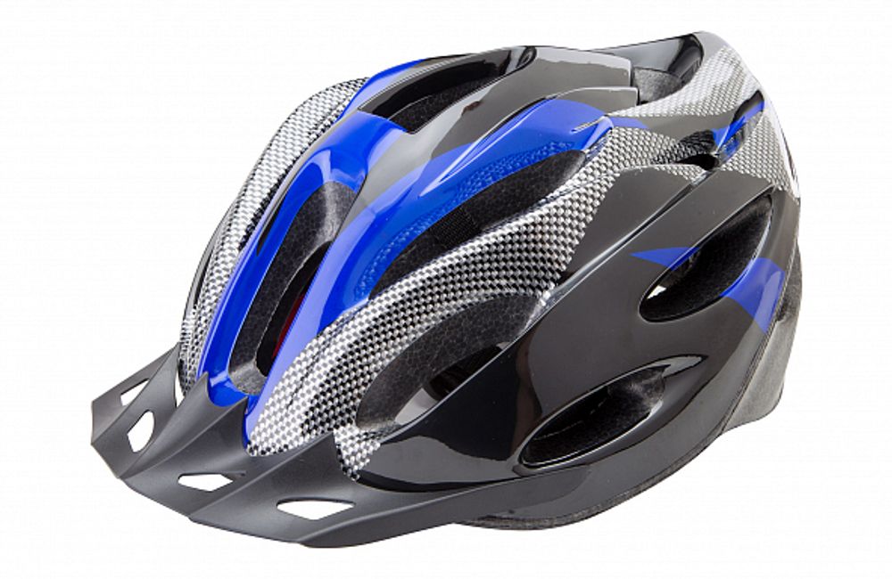 Шлем защитный FSD-HL021 (out-mold) чёрно-синий, размер L