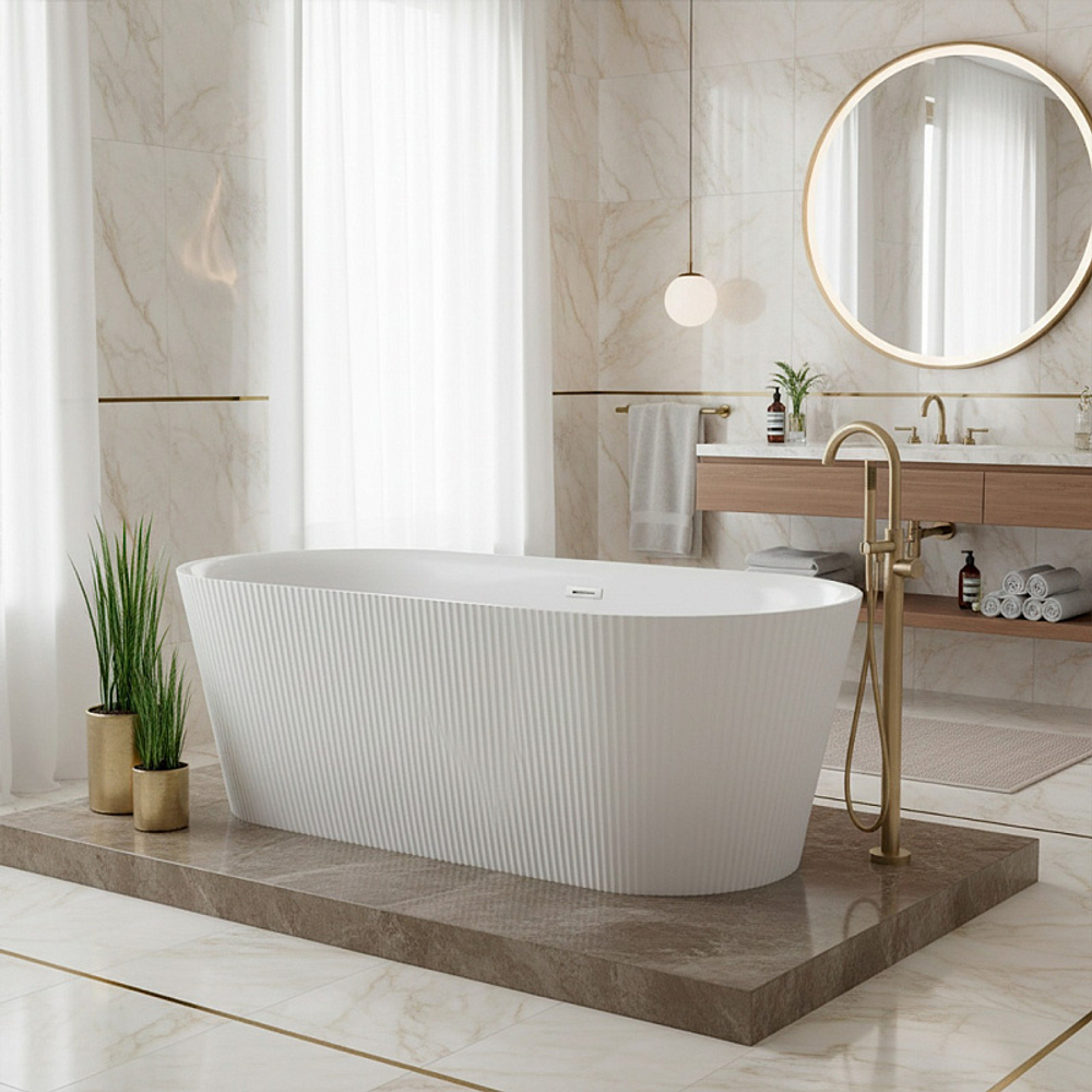 Ванна акриловая Azario ROUSE 170х75 отдельностоящая (AZ-6605C)