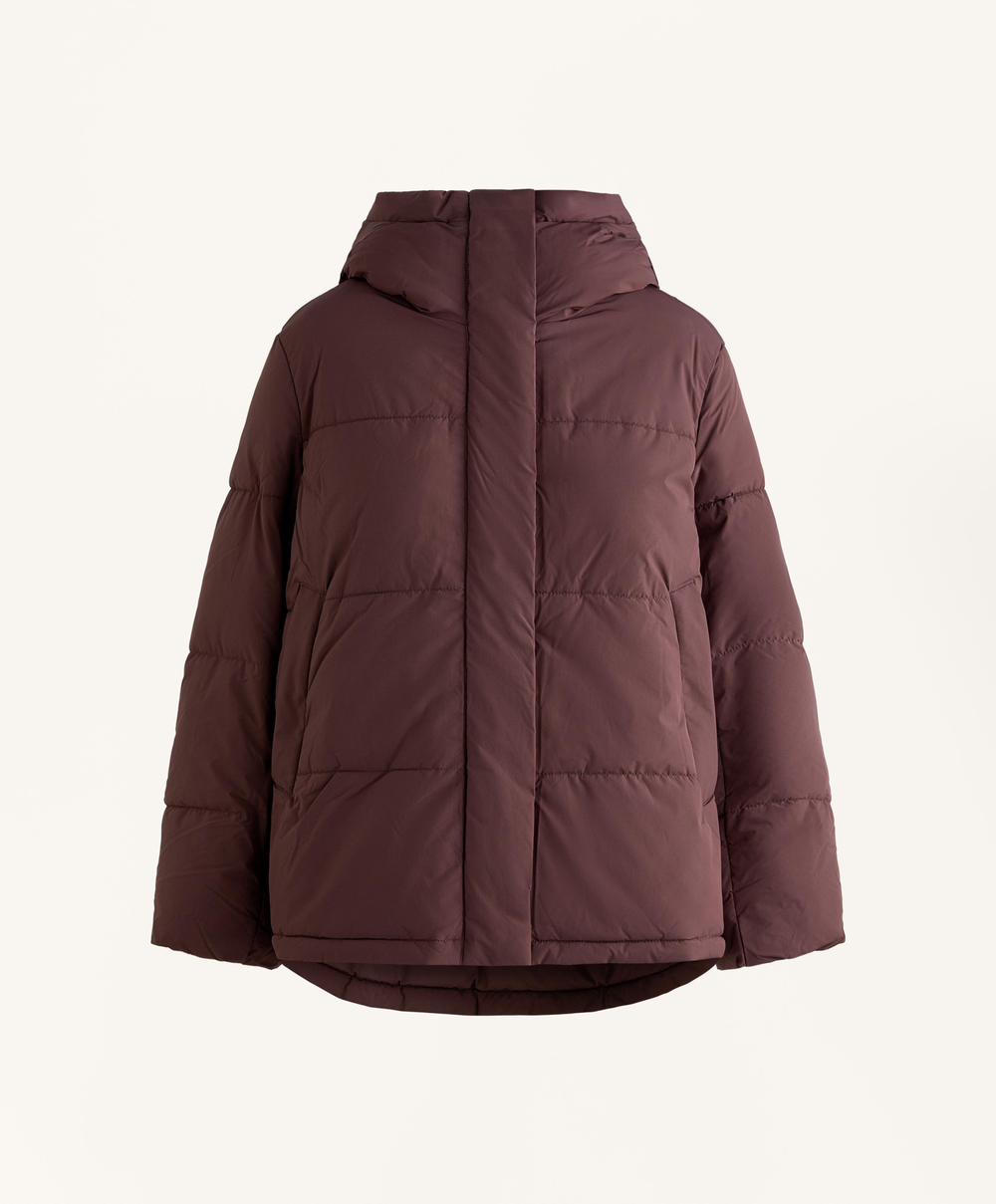 Oysho Водоотталкивающая утепленная куртка Primaloft®, винный