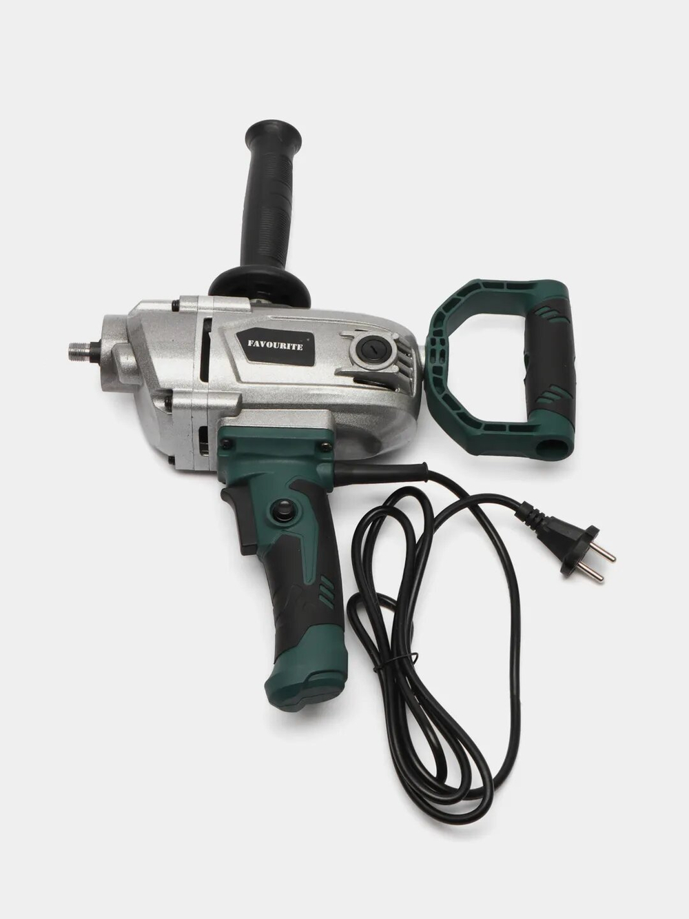 Строительный миксер FAVOURITE EM 16/1300, 1300 Вт зеленый/серый