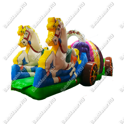 Надувной батут "Сказочная карета" 6*2,5*4 м
