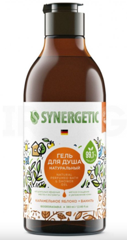 Synergetic Гель для душа (Карамельное яблоко и Ваниль) 380мл