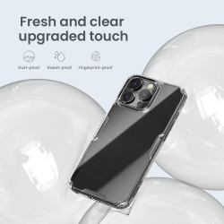 Прозрачный чехол от Nillkin для смартфона iPhone 16 Pro Max, серия Nature TPU Pro Case