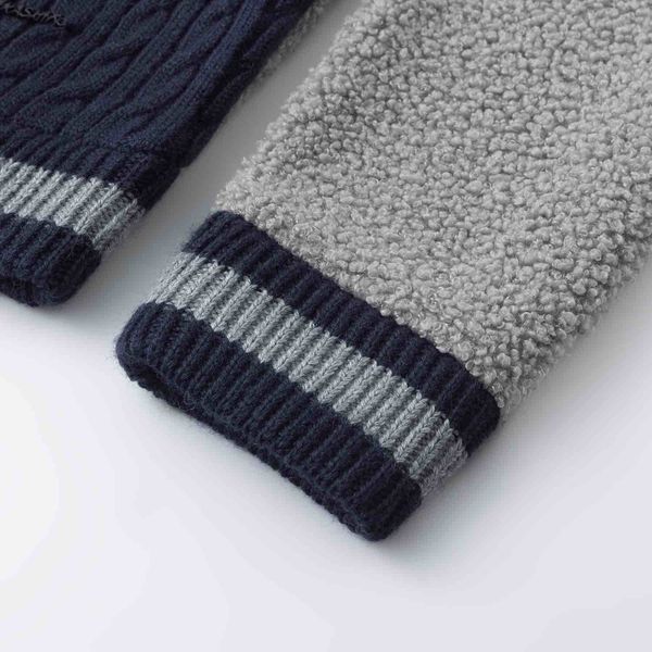 Свитер Lamb темно-синий/серый - фото 7