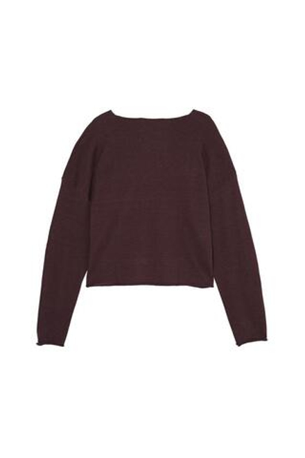 ZARA X BENITO ANTONIO СВИТЕР УКОРОЧЕННОГО КРОЯ, КОРИЧНЕВЫЙ