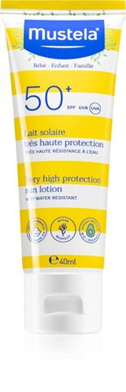 Mustela Family SPF 50+ - солнцезащитный крем для детей SPF 50+ /   40  ml  / GTIN 3504105036768