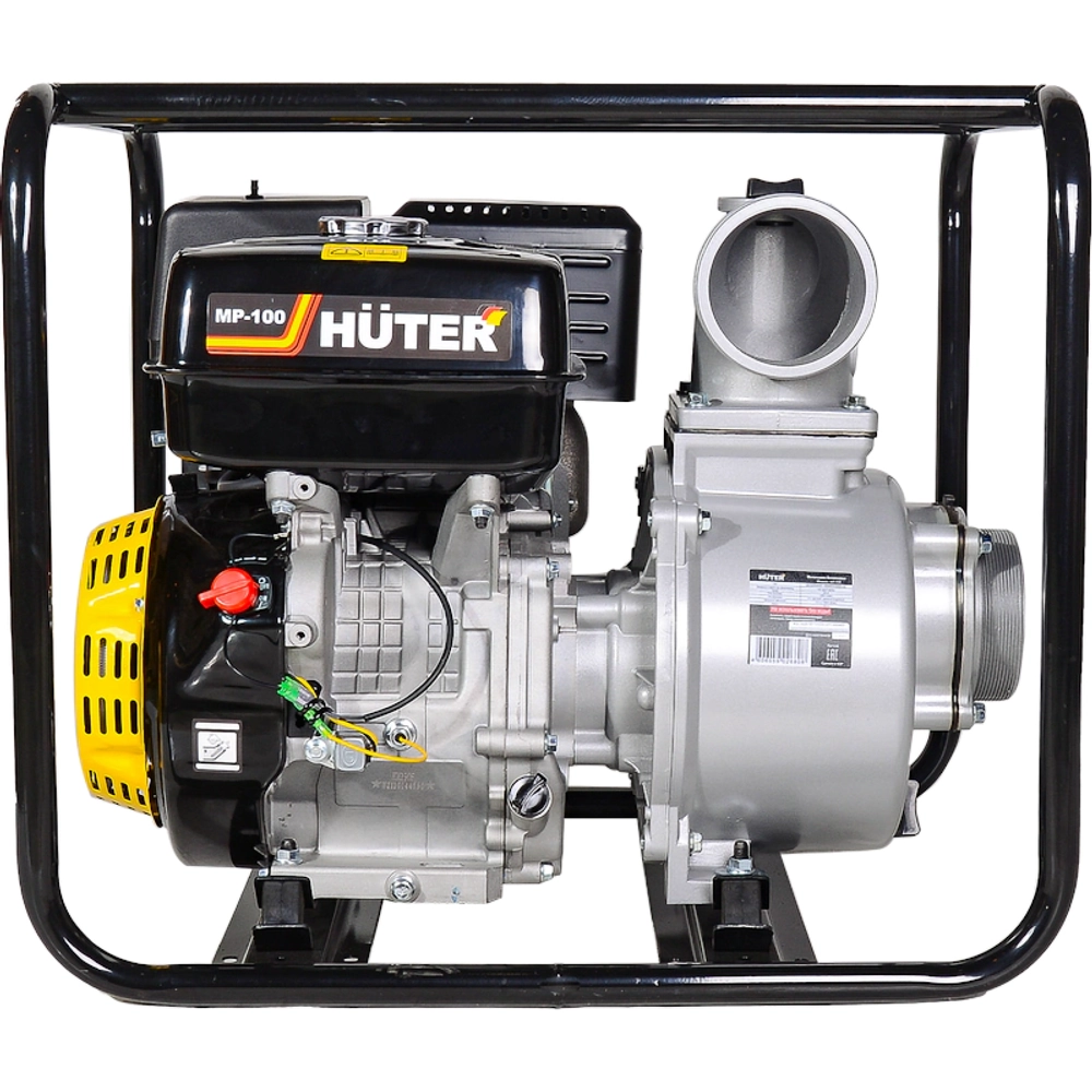 HUTER MP-100 мотопомпа 13 л.с, 1300 л/мин, диаметр 100 мм, 70/11/5