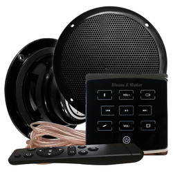 Комплект влагостойкой акустики для бани, сауны и хамама - SW Black ECO VISATON 2
