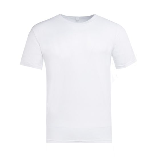 Купить футболку мужскую из хлопка цвет  белый