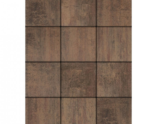 Тротуарная плитка Квадрат Стандарт (1 м2) с укладкой