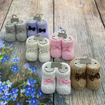 Носки вязаные с бантом