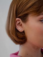 Серьги-клаймберы Nature Pink