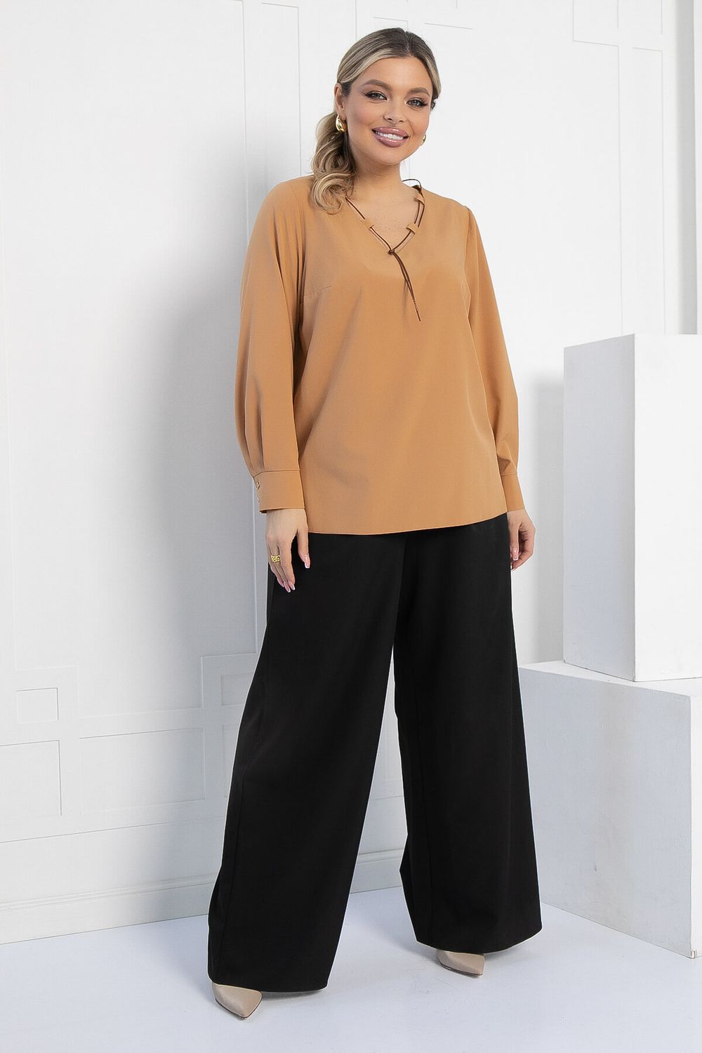 Блуза Свободный вечер (песочная) Б12795-15М LT Collection