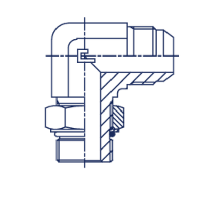 Штуцер FRA90 JIC 1.5/16 - UNF 1.1/16