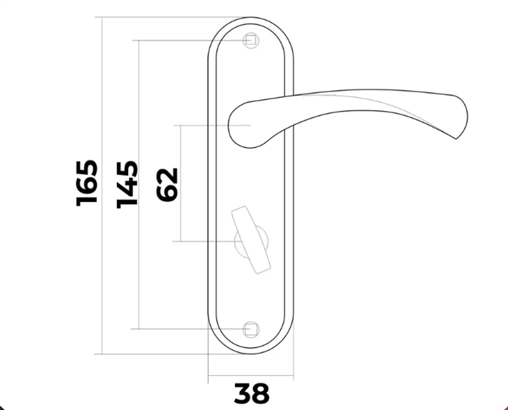 Ручки на планке WC 62.24 Vela