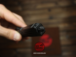 Нож Microtech Ultratech Delta Shadow Frag T/E - черный клинок танто + запчасти МТ1
