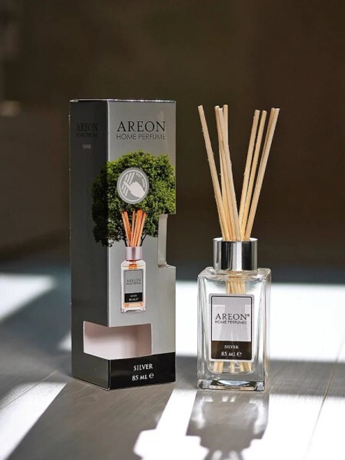 Ароматизатор бытовой 85 мл  AREON HOME PERFUME STICKS  Silver (AREON)