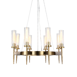 Люстра Alouette 8 brass