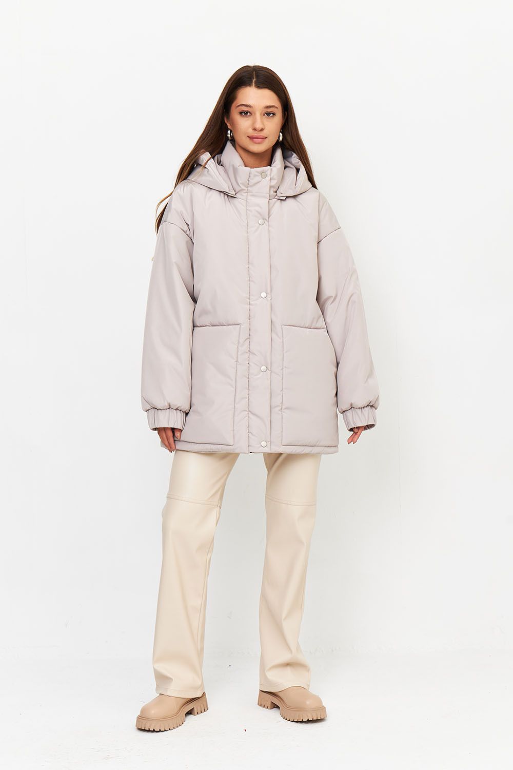 Куртка бойфренда 2.0 серого цвета