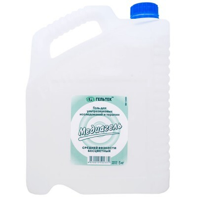 Гель универсальный для УЗИ, доплерографии и терапии медиагель Гельтек, средней вязкости бесцветный