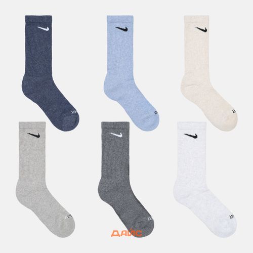 Носки Nike Everyday Plus Cushioned Crew 6 Pairs артикул:SX6897-901 - купить в магазине Дайс