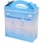 Набор посуды керамической «Новогодний» (кружка 330мл+салатник 13см+тарелка 20см+тарелка 25см)